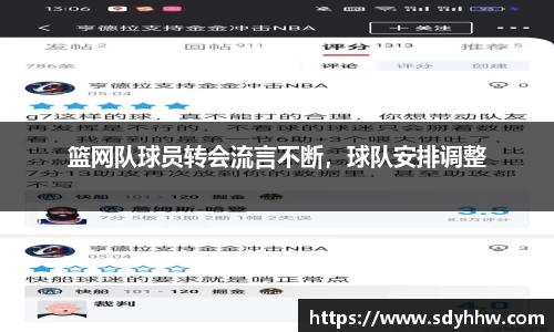 篮网队球员转会流言不断，球队安排调整